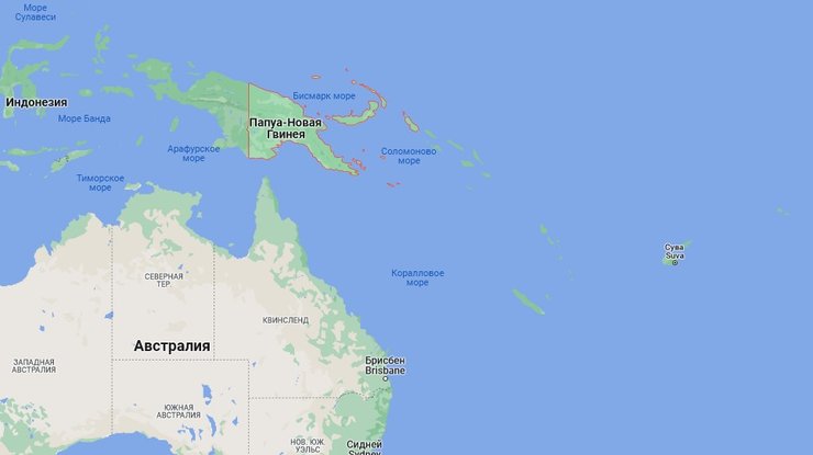 Папуа-Нова Гвінея, карта