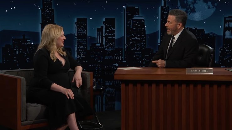 элизабет мосс, джимми киммел