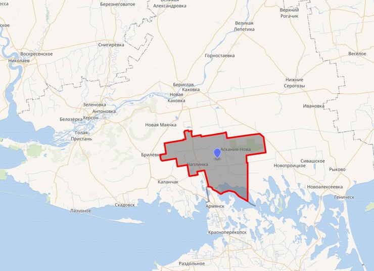 Чаплинський район, Херсонська область, де було збито Су-34