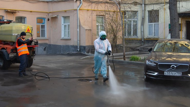 дезинфекция, москва, дезинфекция дворов, фотография