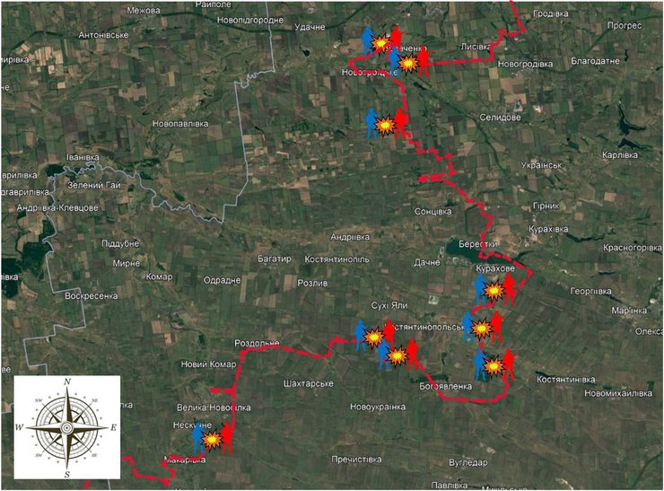 Карта боевых действий