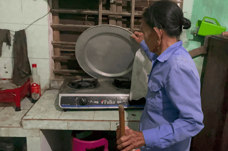 жінка, кухонна плита