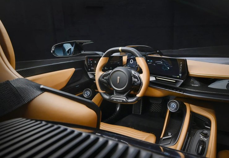 салон Pininfarina B95, суперкар Pininfarina, электромобиль Pininfarina, электромобиль Pininfarina