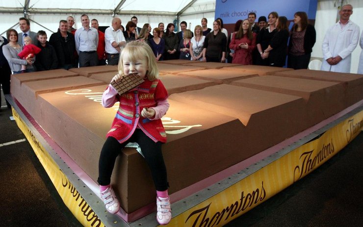 фото, самая большая плитка шоколада