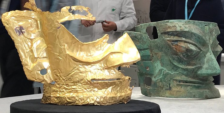 похоронні маски, артефакти з Китаю, Сичуань