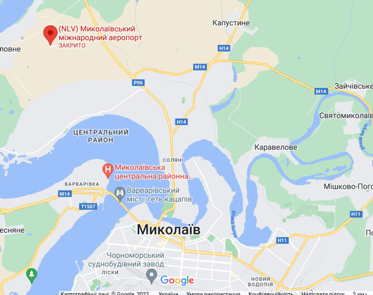 бои за николаевский аэропорт