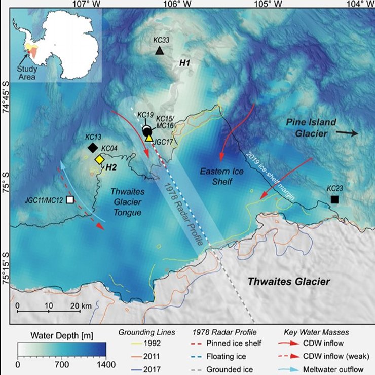 антарктида льодовик туейт