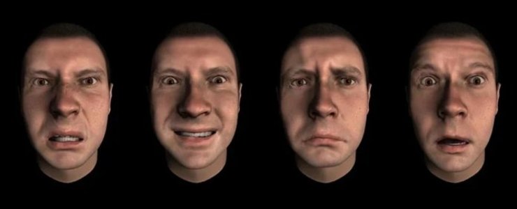 эмоции, лицевые сигналы, голова, фото