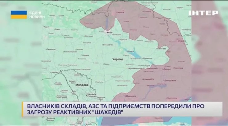 Карта зони покриття онлайн-керування росіян, яку показав "Флеш"