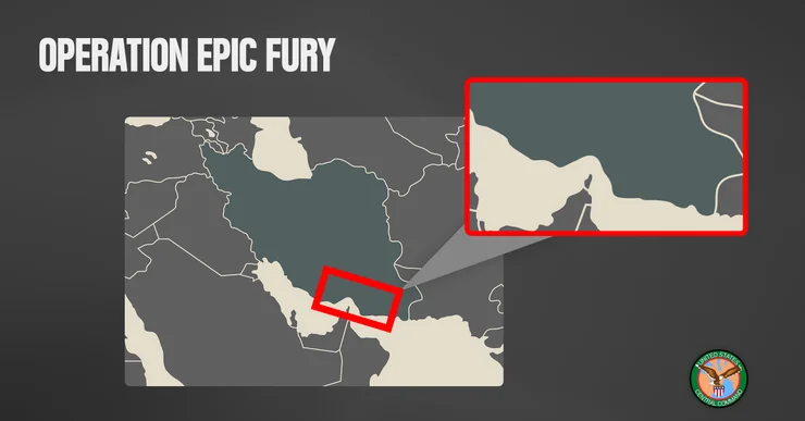 Map of the US strike on Iranian missile sites