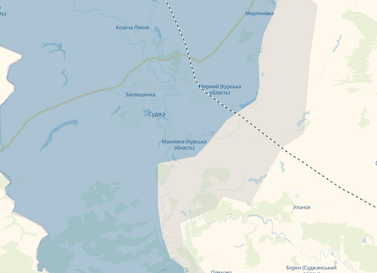 село Махновка, Курская область, Курское направление, карта, Суджа, Deepstate