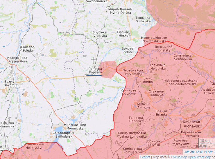 бои в попасной, битва за попасную