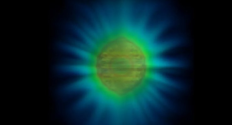 фотон, первое изображение фотона, частица света, форма фотона