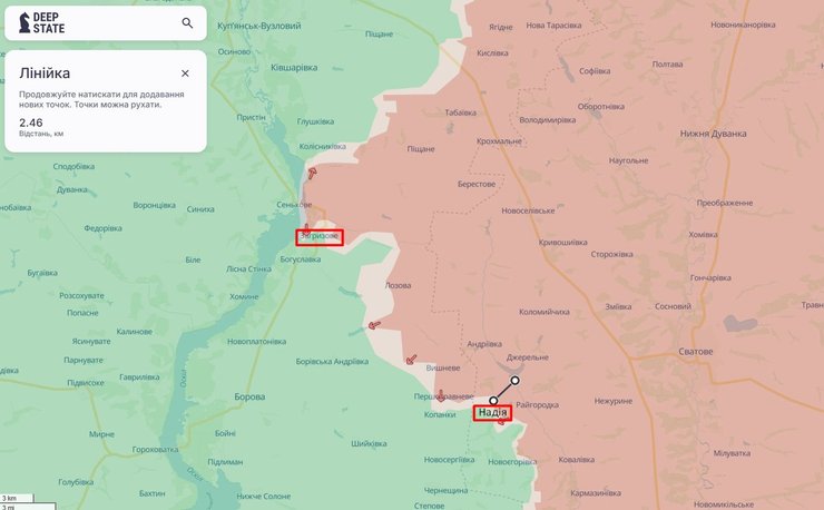 Наступ РФ, карта, 3 березня, DeepState, Куп'янськ
