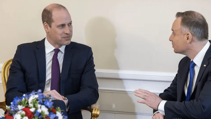 Принц Вільям, президент Польщі, Анджей Дуда