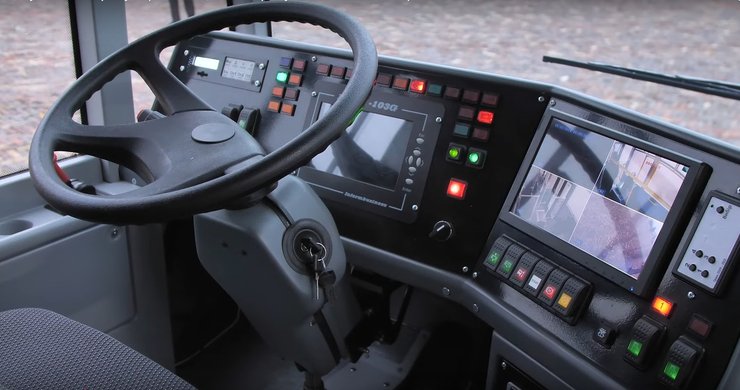 автобус Эталон салон, эталон Мальва, украинский электробус, украинский электробус