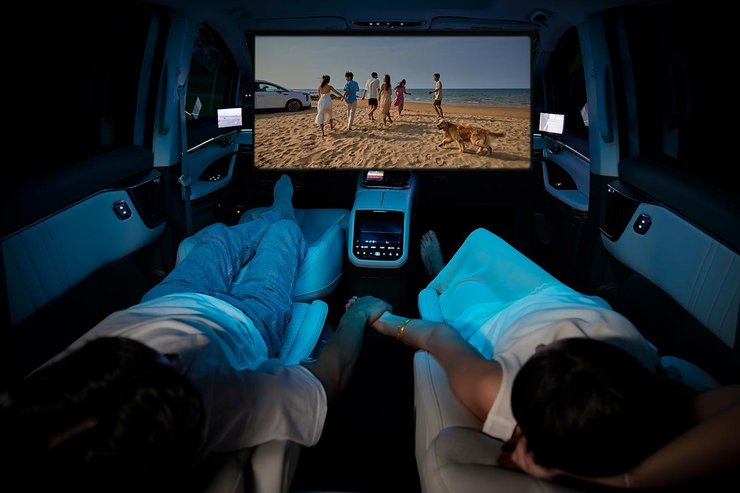 салон Maxus Dajia 7, Maxus Dajia, китайский электромобиль, китайский минивэн