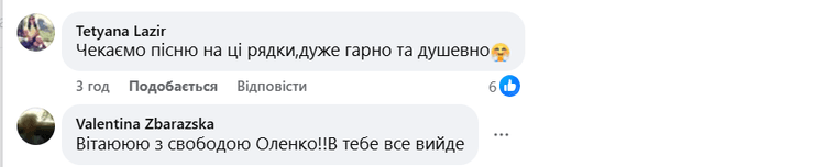 Коментарі шанувальників