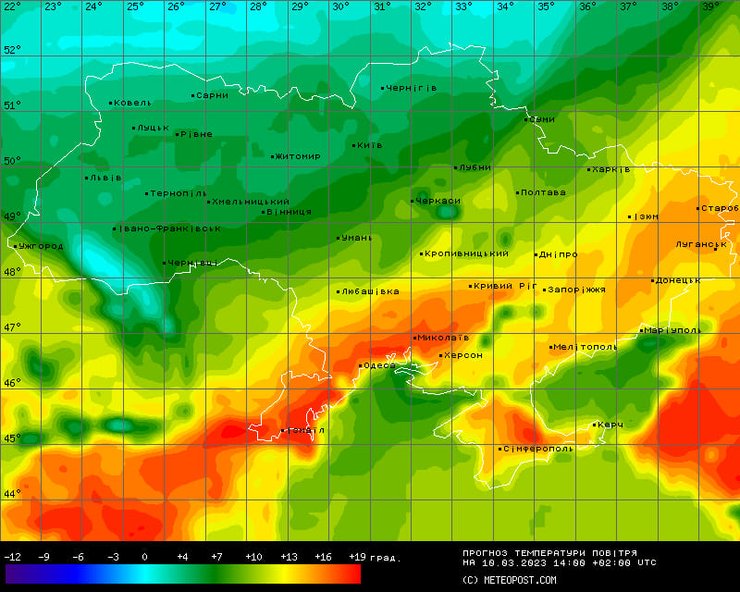 прогноз погоды, украина, весна
