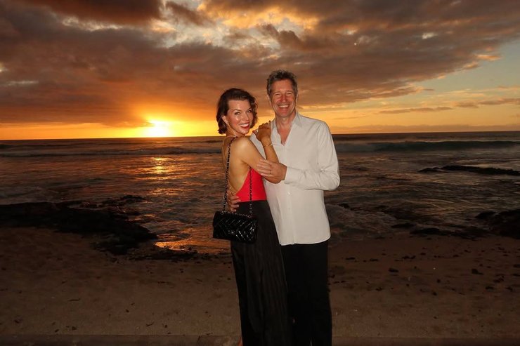 Милла Йовович с мужем