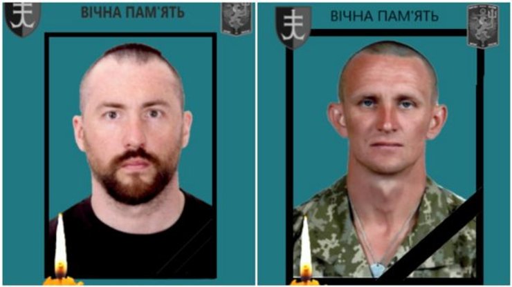 Погибшие медик Николай Ильин и разведчик Ярослав Журавель