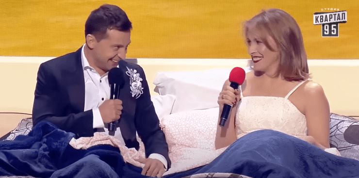 Олена Кравець та Володимир Зеленський