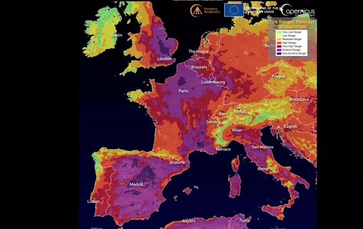 Жара, Европа