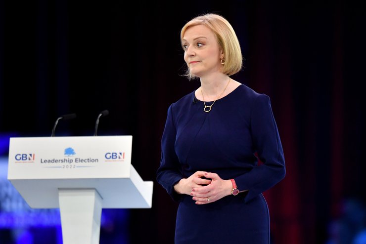 Синий - традиционный цвет партии консерваторов