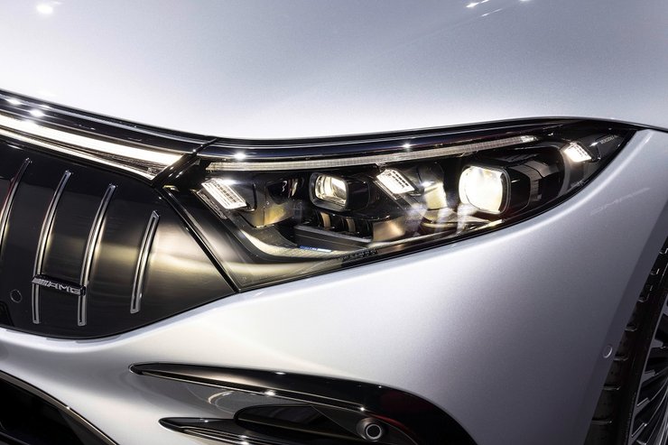 Mercedes-AMG EQS 53 4MATIC+, электромобиль, электрический спорткар, спортивный автомобиль, Mercedes-Benz, AMG, єлементі дизайна. отличия версии AMG