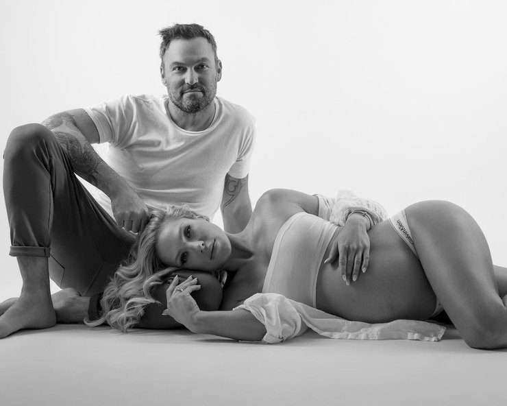 Брайан Остин Грин, беременность, первенец, ребенок, сын, звезда беверли хиллз,  Шарна Берджесс