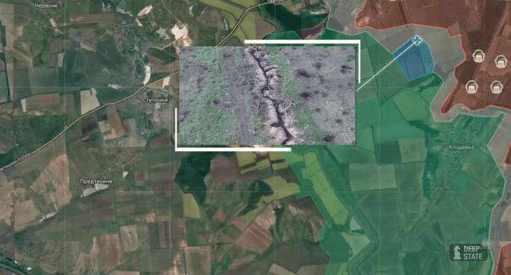 Ситуація біля Іванівського, карта