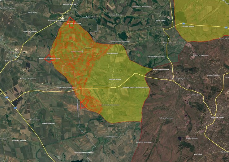 Продвижение ВС РФ по данным Генштаба