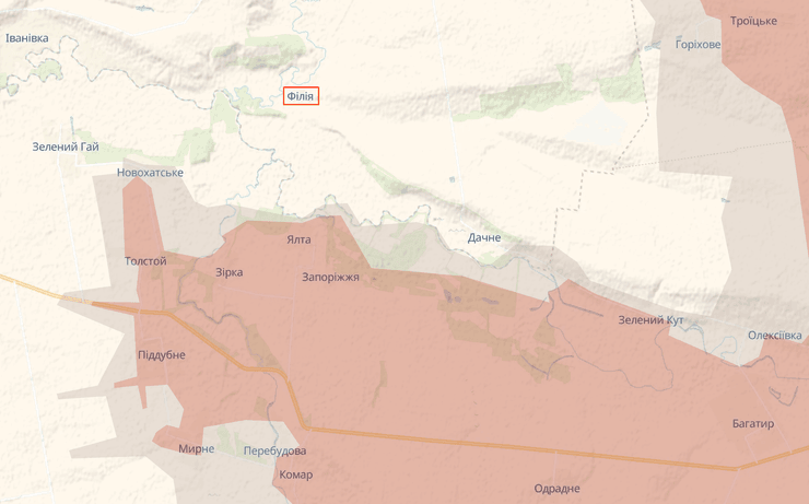 ВС РФ пытаются продвигаться к селу Филия
