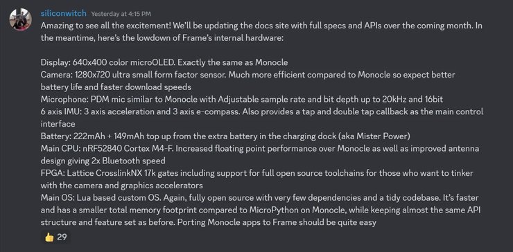 Framе Brilliant Labs умные очки Framе Brilliant Labs