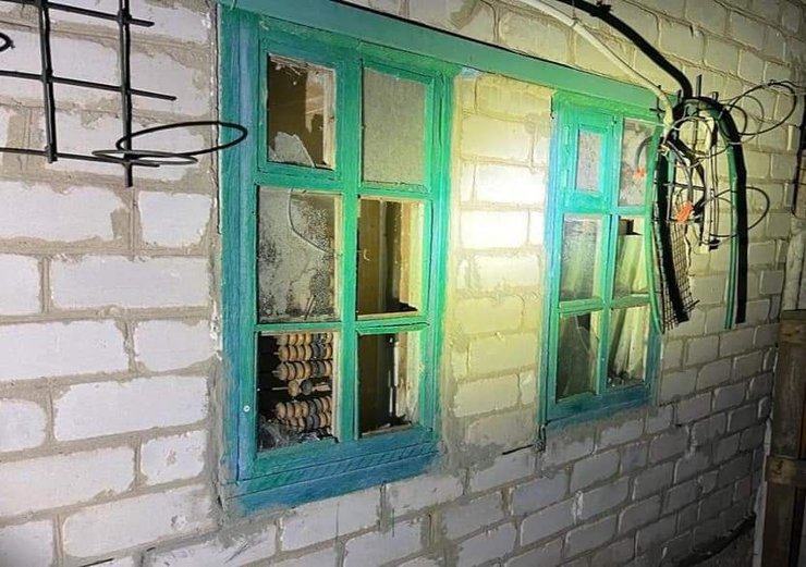 никополь, окна, обстрел