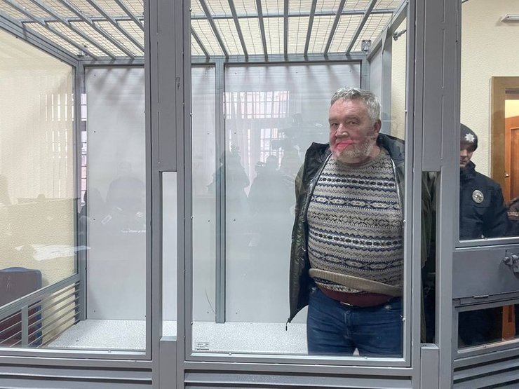 Полковник Илья Лапин во время слушания суда об избрании ему меры пресечения