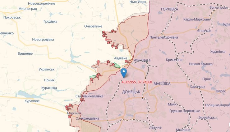 РБ-109A Биліна, Донецьк, Авдіївка