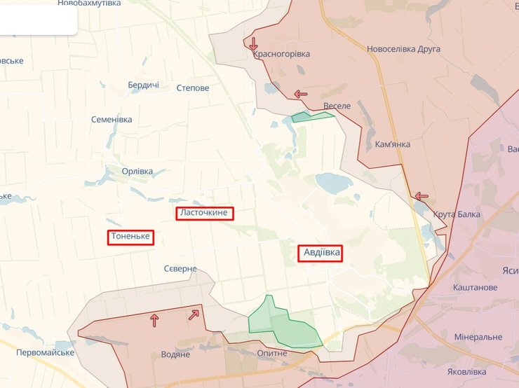 Штурмы под Авдовкой по состоянию на 13 октября