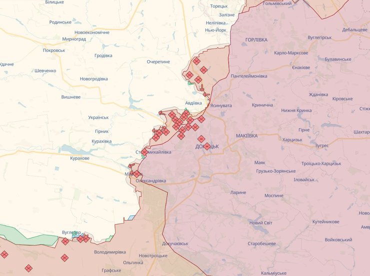 Контрнаступление ВСУ, карта боевых действий,