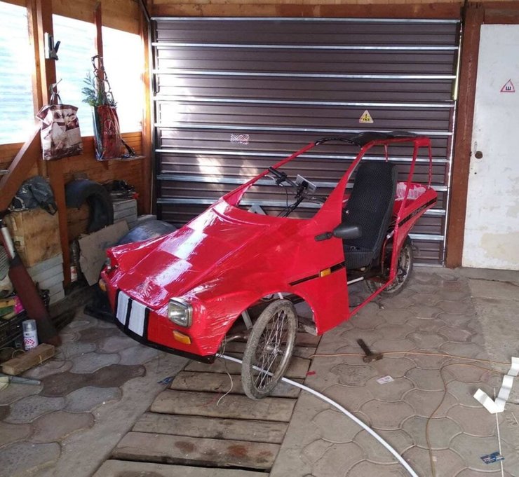 педальная машинка, Украинский электромобиль, самодельный электромобиль, украинский электрокар, самодельный электрокар