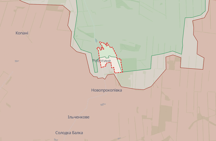 Роботино, Роботино Запорожская область, Запорожская область, Запорожская область, карта боевых действий, карта войны в Украине, карта войны
