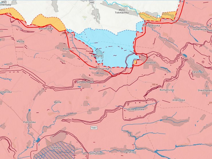Ситуація біля Вербового станом на 25 жовтня 2023 року