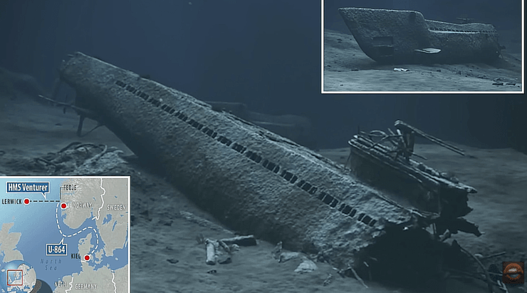 Субмарина U-864 на дне Норвежского моря