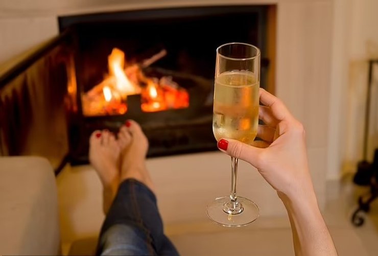 келих вина, затишок