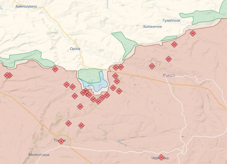 Контрнаступ ЗСУ, карта