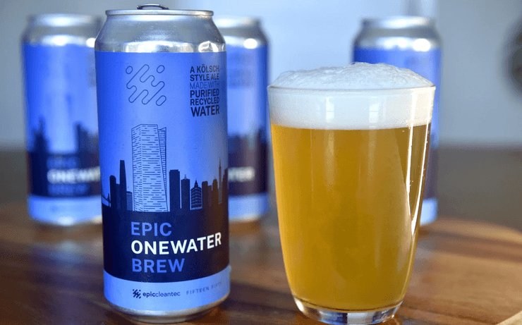 Пиво зі стічних вод, пиво, вода з душу, перероблена вода, напій, алкоголь, хміль, алкогольний напій, банка пива