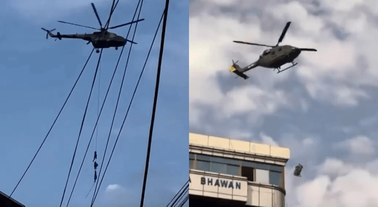 Евакуація на гелікоптераху Непалі