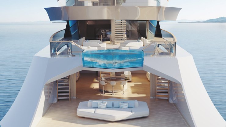Feadship Concept C, одна из самых дорогих в мире яхт, судно, которое самостоятельно генерирует экологически-чистую энергию