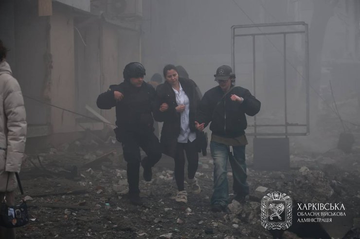 Удар по Харкову 2 січня — приліт у центр Харкова