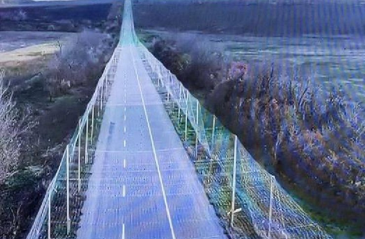 Фото трассы с антидроновой защитой, Силы поддержки ВСУ, 2 января